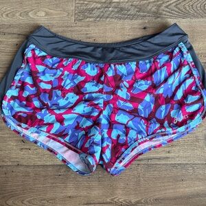 ASICS Women's Vibrant Athletic Shorts - Blue and Pink